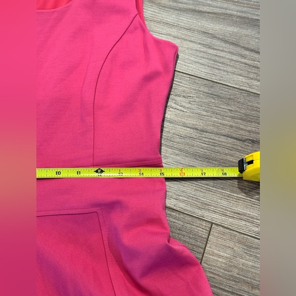 NWT! Brooks Brothers Pink Scoop Neck Fit and Flare Midi Dress Size 6 - Picture 7 of 9